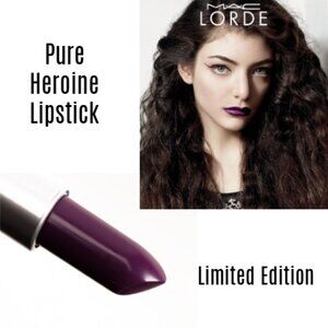 Limited Edition MAC Lorde Pure Heroine Amplified Cream Lipstick. Deep Plum. NIB